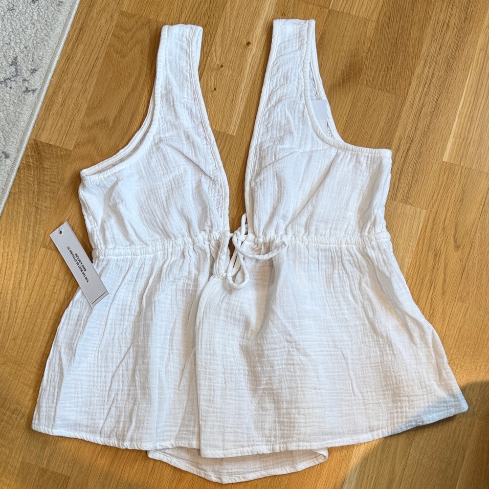 NWT Princess Polly White Babydoll Cami Top